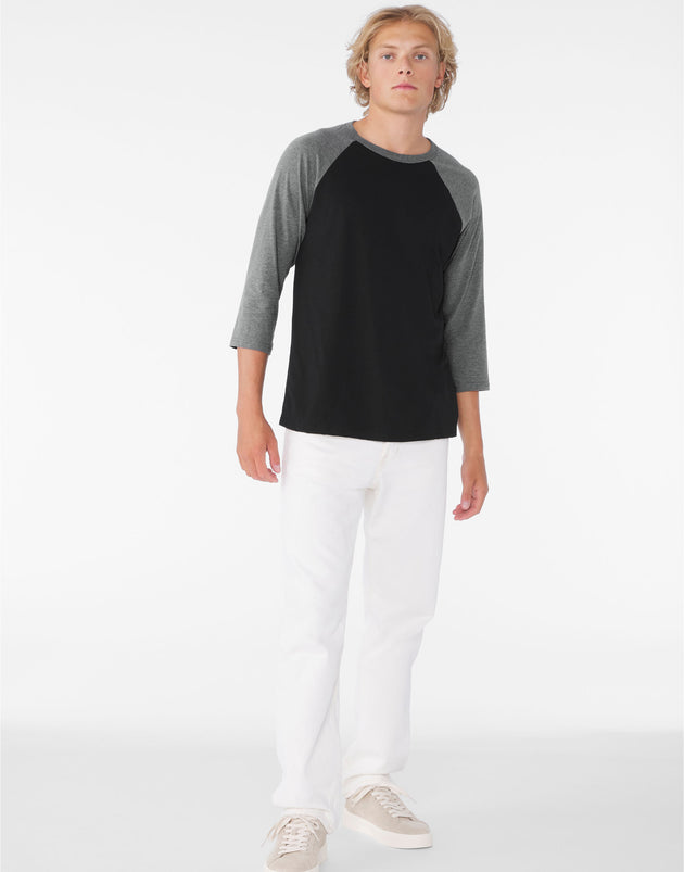 Canvas 3/4 Sleeve Baseball T-Shirt