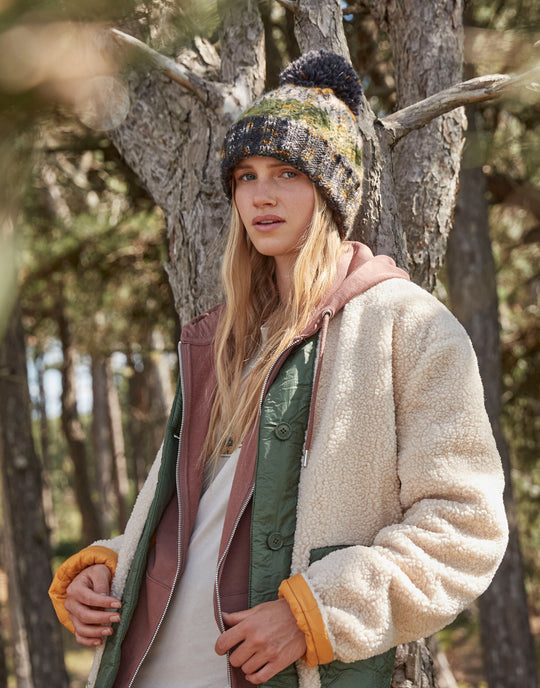 Beechfield Corkscrew Pom Pom Beanie