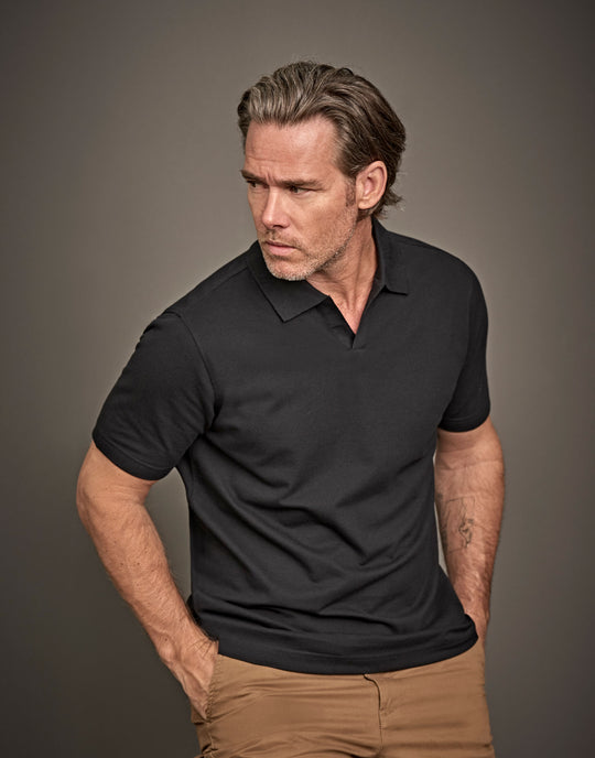 Tee Jays Men's Luxury Stretch VNeck Polo