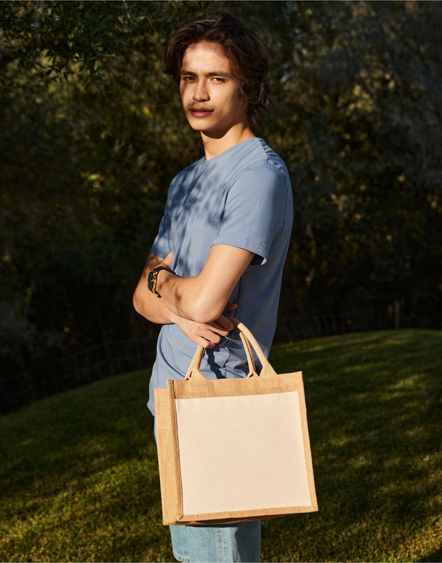Westford Mill Pocket Jute Midi Tote