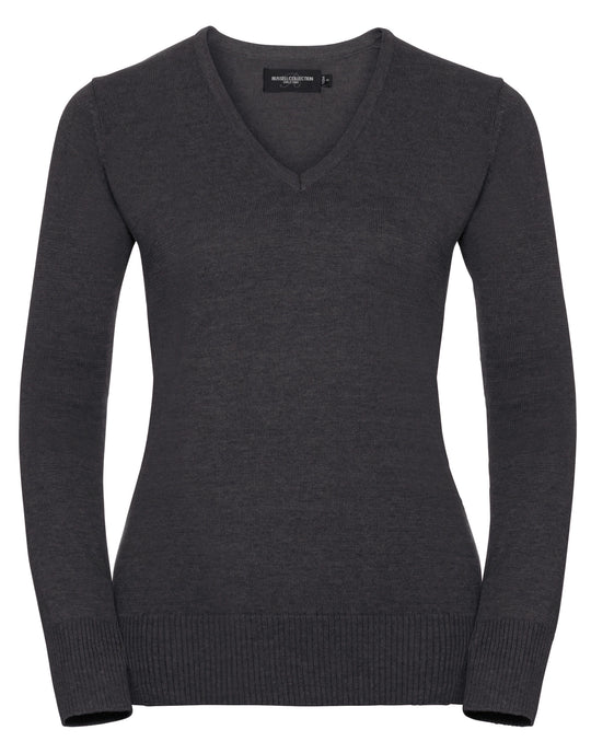 Russell Collection Ladies VNeck Pullover