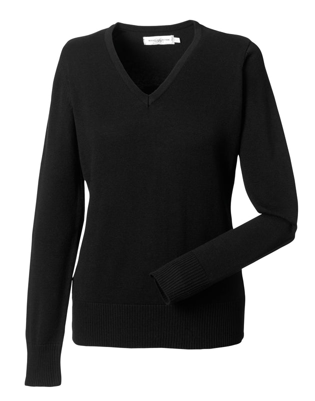 Russell Collection Ladies VNeck Pullover
