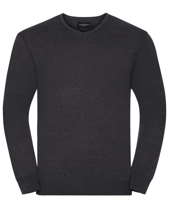 Russell Collection Mens VNeck Pullover