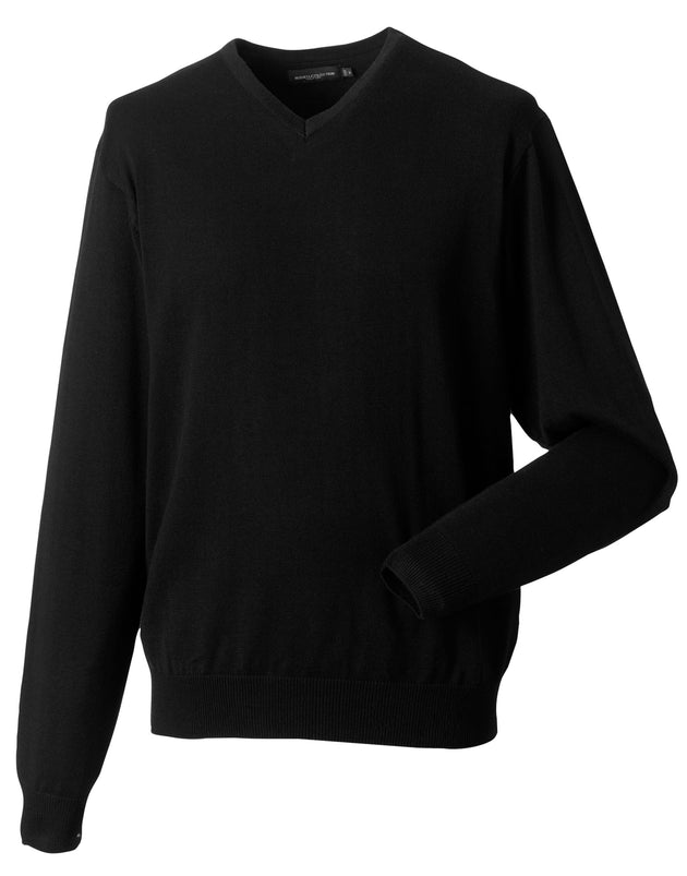 Russell Collection Mens VNeck Pullover