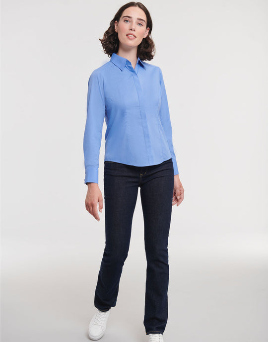 Russell Collection Lady LS Fitted Poplin