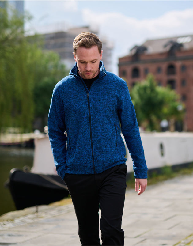 Regatta Mens Thornly FZ Marl Fleece