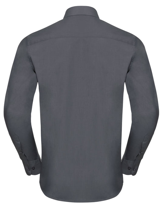 Russell Collection Mens LS Tailor Poplin