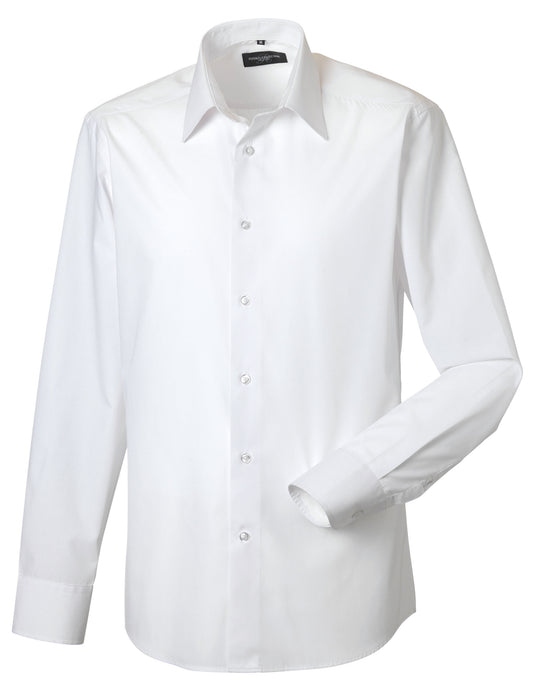 Russell Collection Mens LS Tailor Poplin