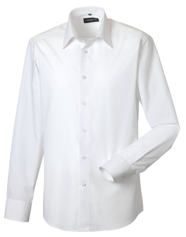 Russell Collection Mens LS Tailor Poplin