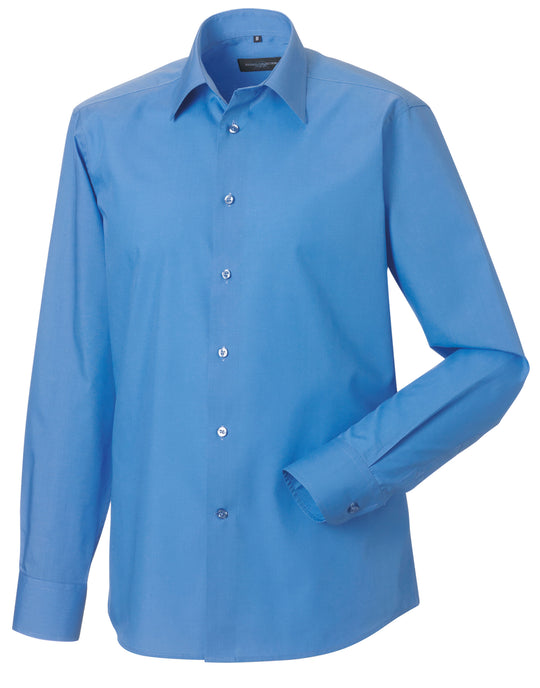 Russell Collection Mens LS Tailor Poplin
