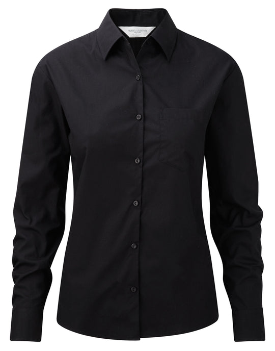 Russell Collection Lady LS PureCot Shirt