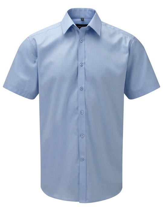 Russell Collection Mens SS H'Bone Shirt