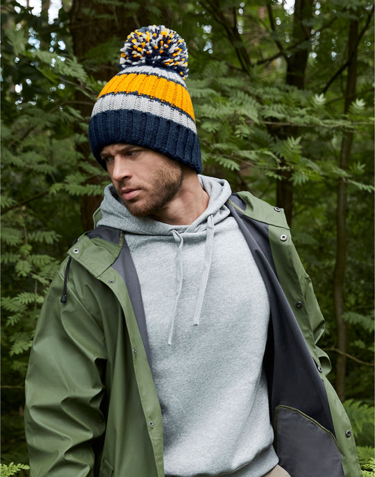 Beechfield Hygge Striped Beanie