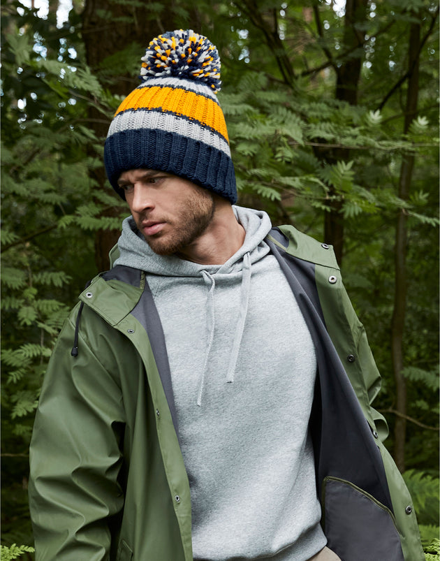 Beechfield Hygge Striped Beanie