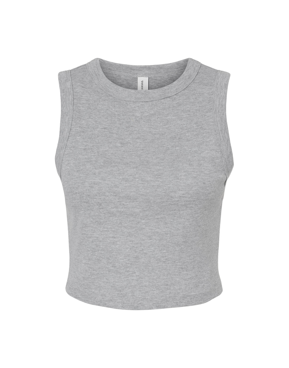 Bella Women's Micro Rib Muscle Crop Tank
