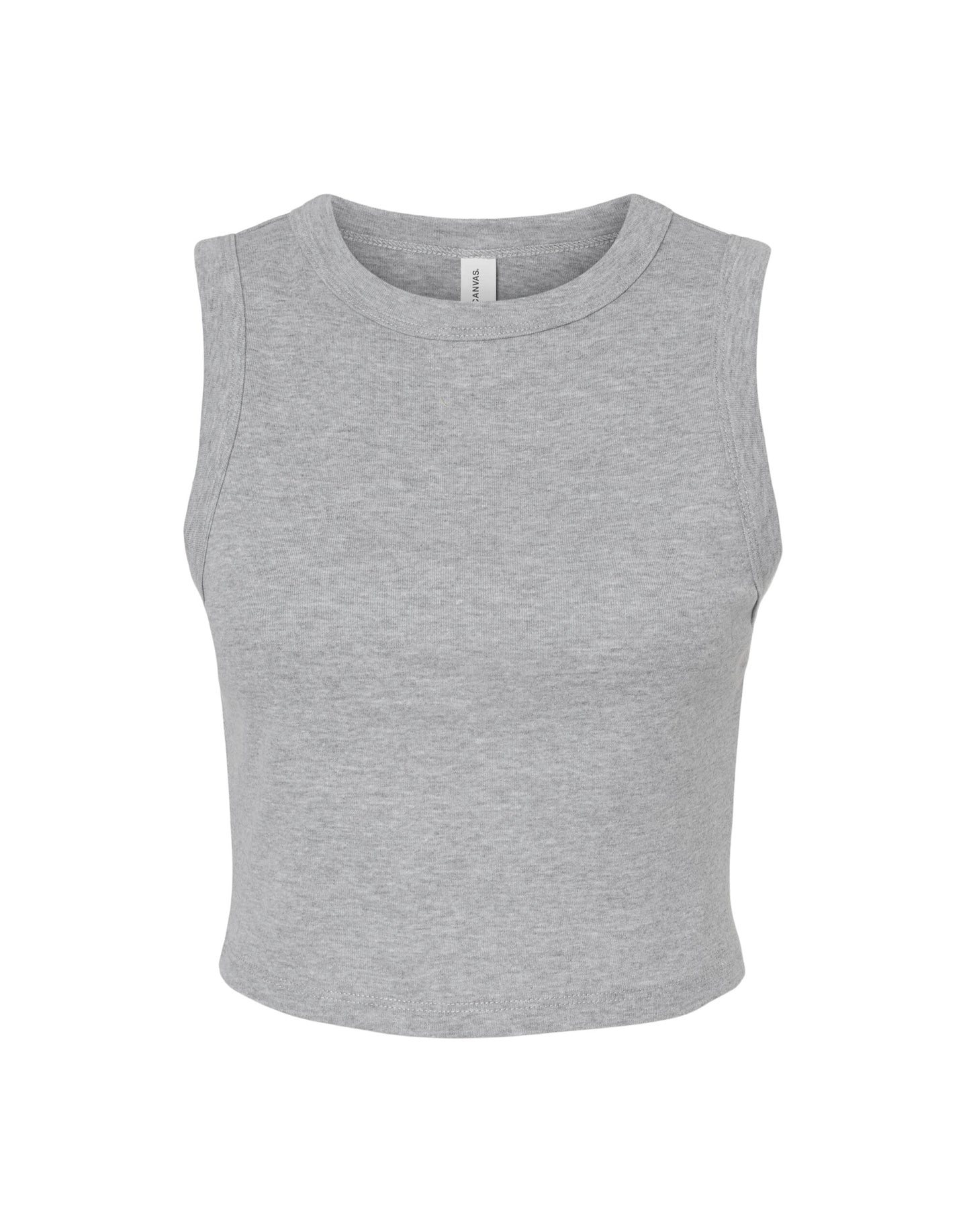 Bella Women's Micro Rib Muscle Crop Tank