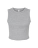 Bella Women's Micro Rib Muscle Crop Tank