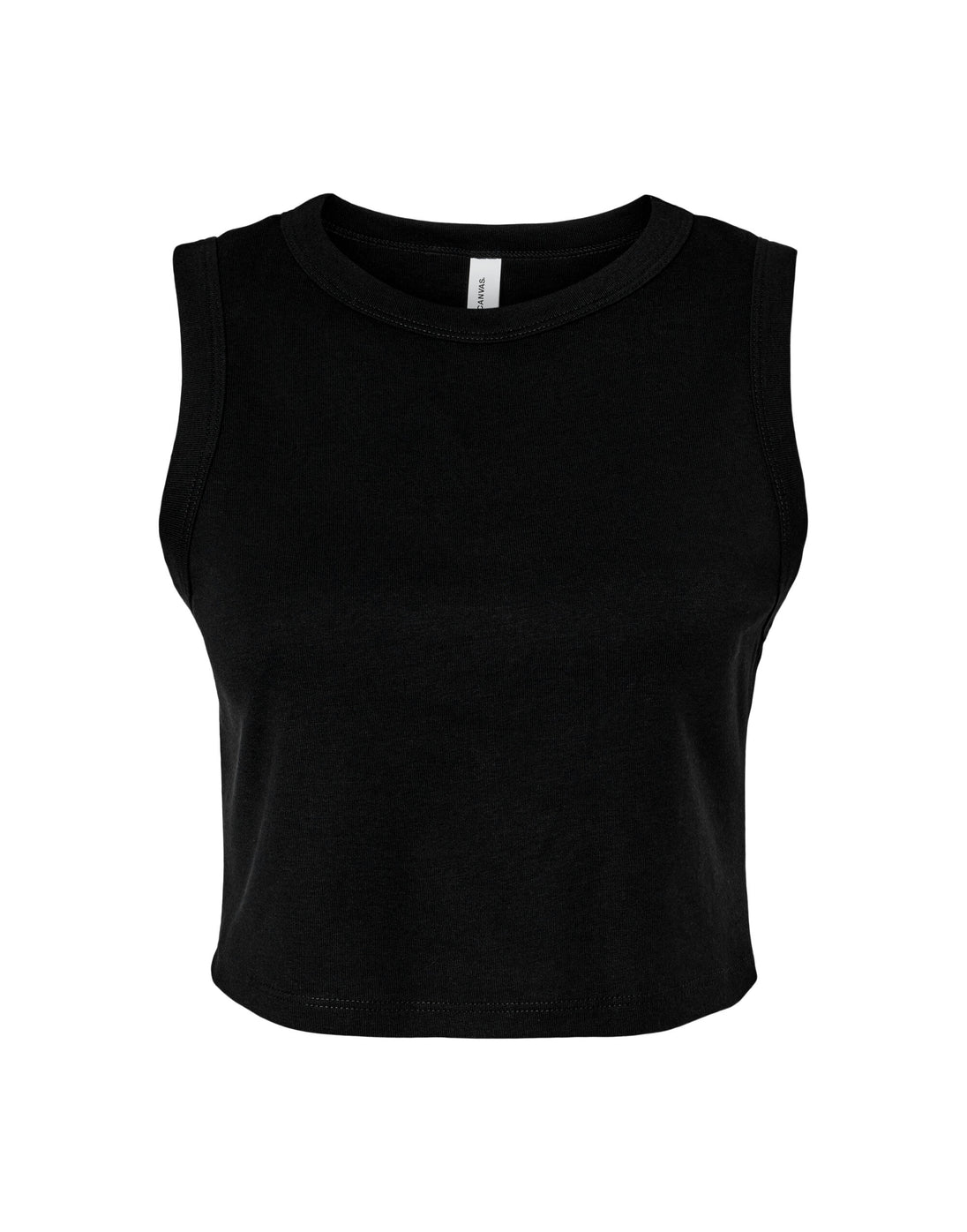 Bella Women's Micro Rib Muscle Crop Tank