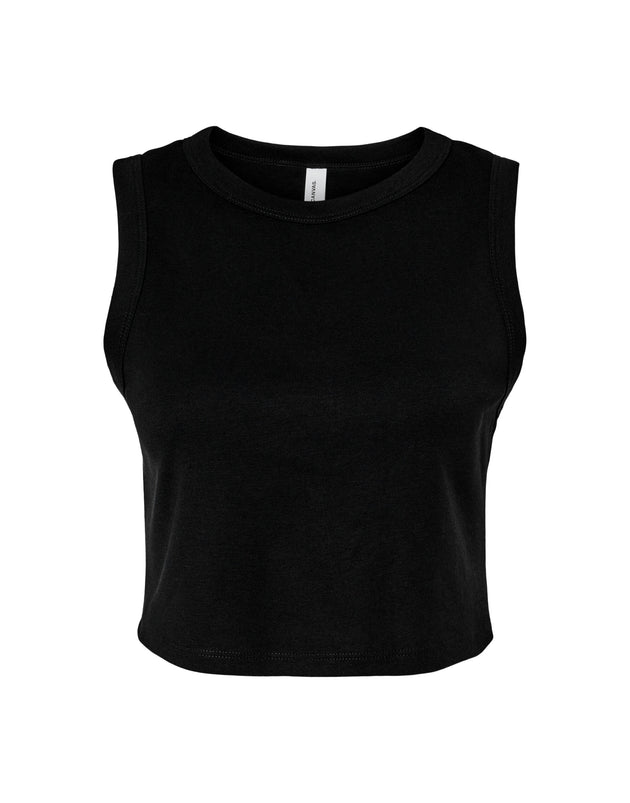 Bella Women's Micro Rib Muscle Crop Tank