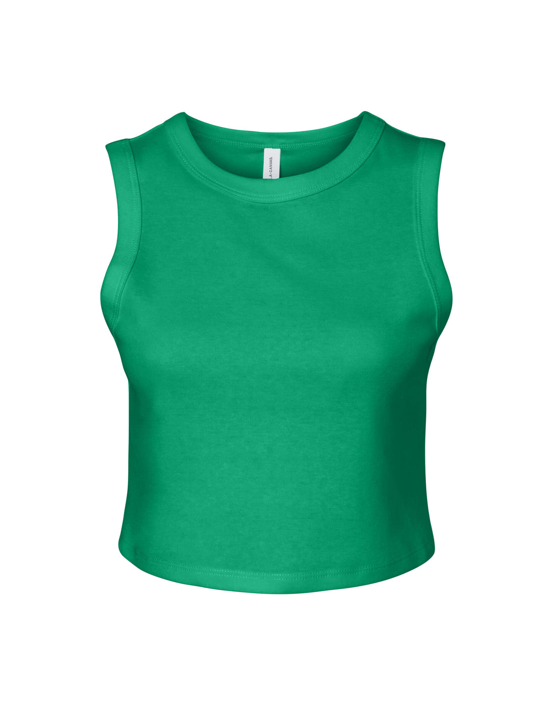 Bella Women's Micro Rib Muscle Crop Tank