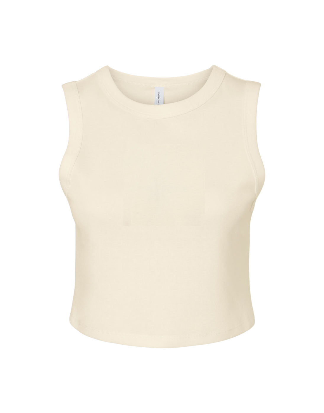 Bella Women's Micro Rib Muscle Crop Tank
