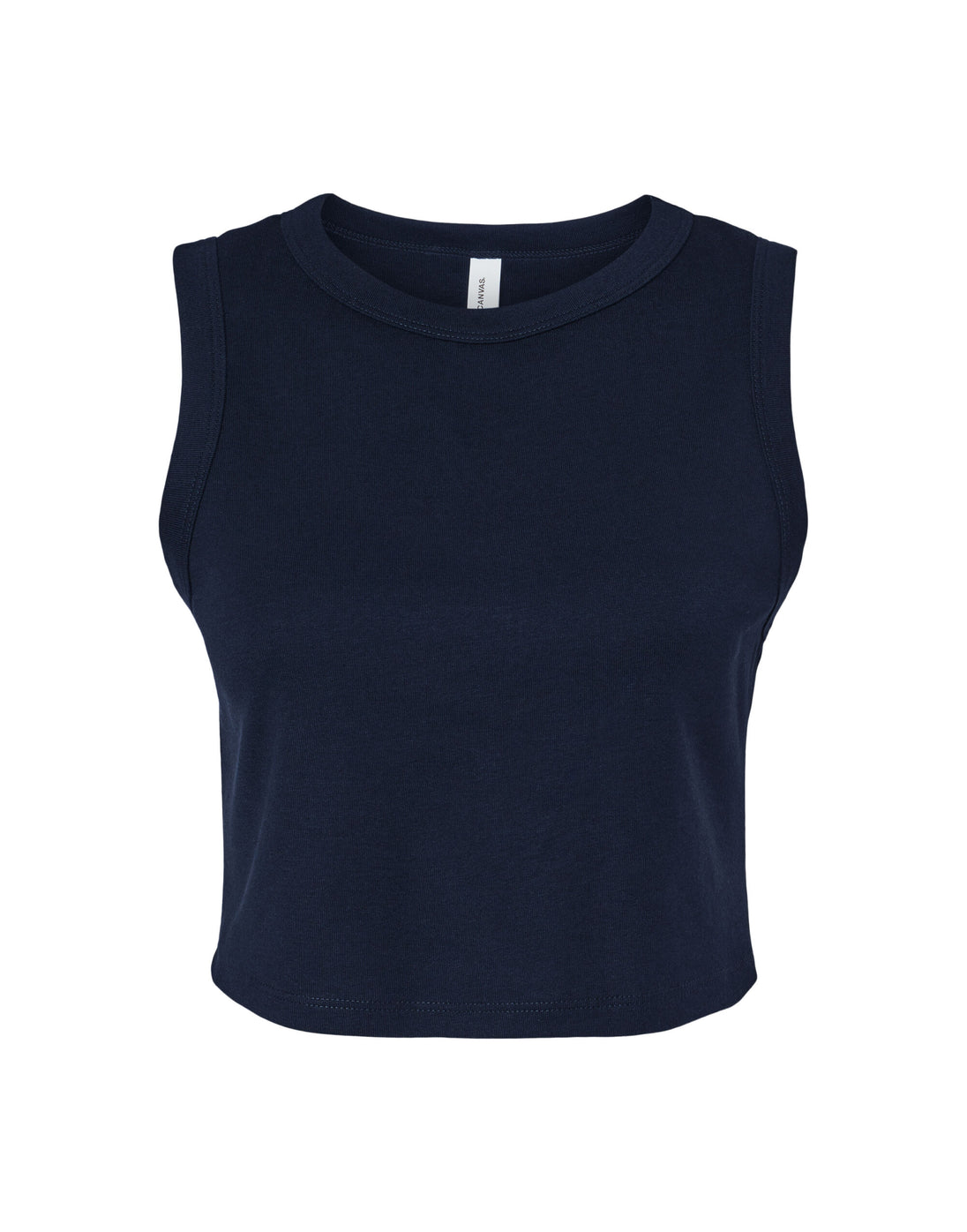 Bella Women's Micro Rib Muscle Crop Tank
