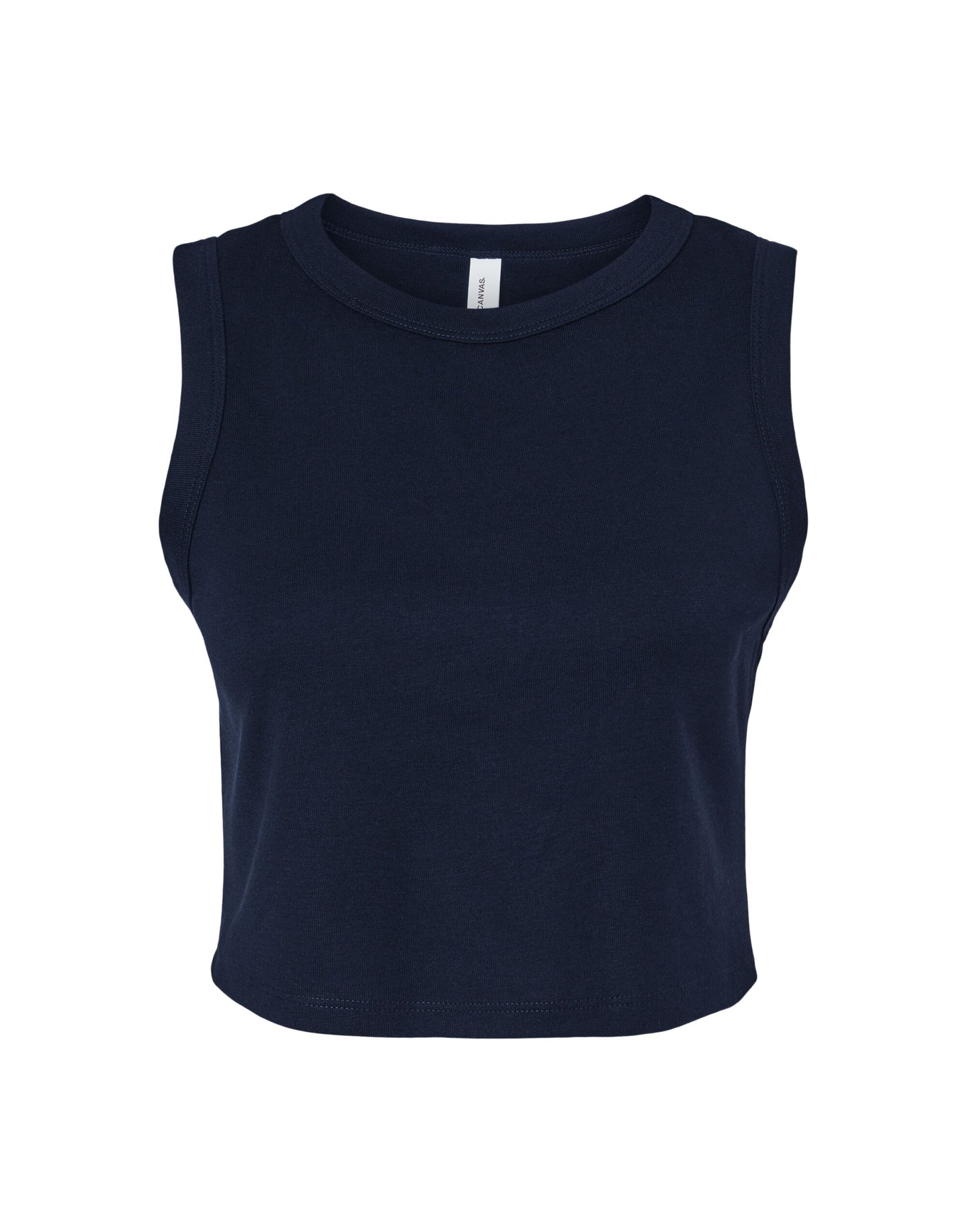 Bella Women's Micro Rib Muscle Crop Tank