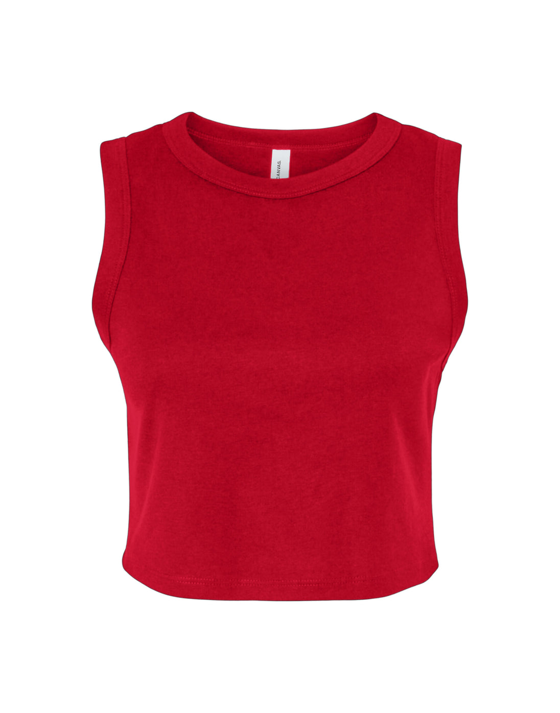 Bella Women's Micro Rib Muscle Crop Tank