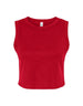 Bella Women's Micro Rib Muscle Crop Tank