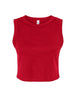 Bella Women's Micro Rib Muscle Crop Tank