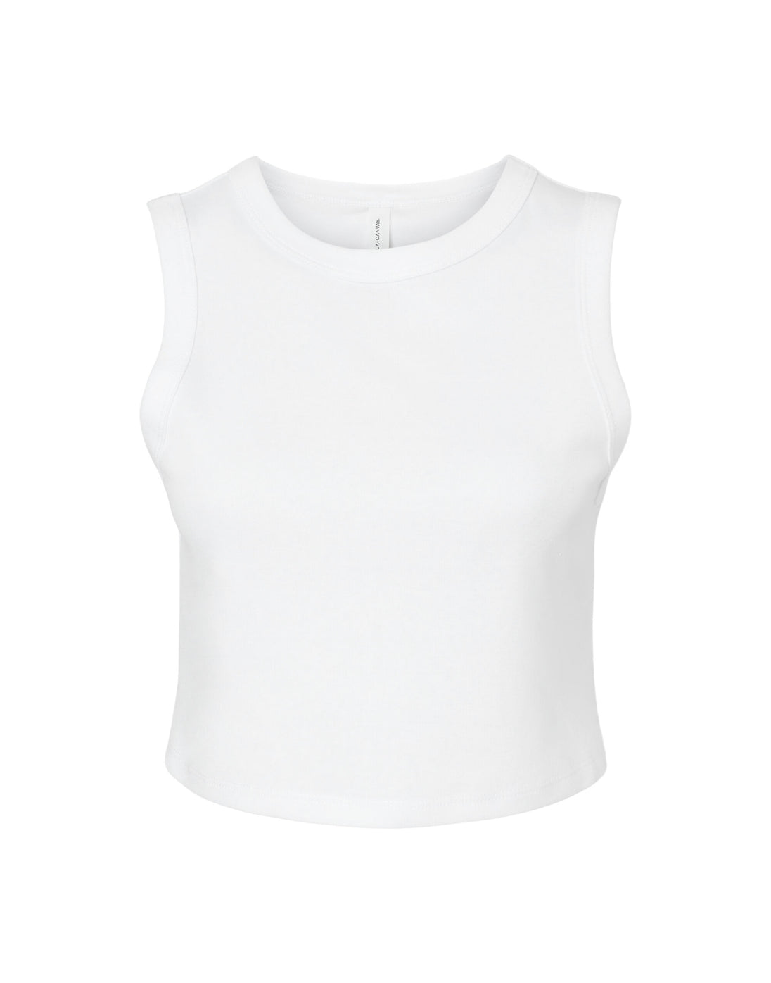 Bella Women's Micro Rib Muscle Crop Tank