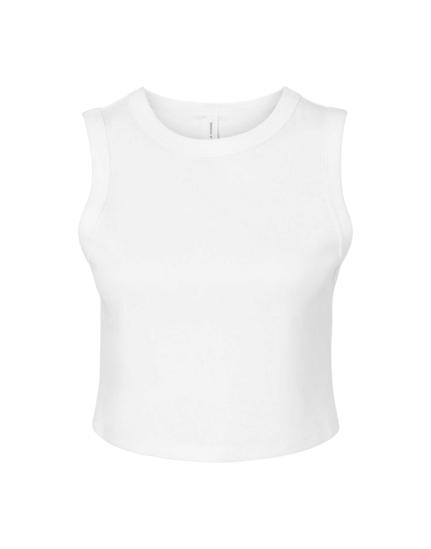 Bella Women's Micro Rib Muscle Crop Tank