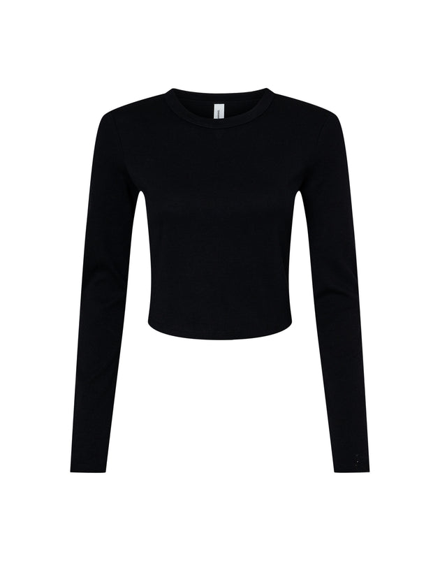 Bella Women's Micro Rib Long Sleeve Tee
