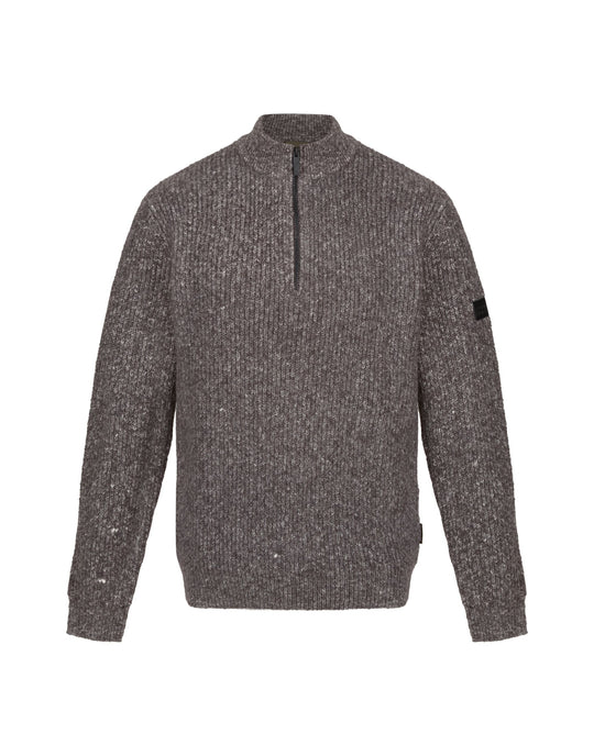 Regatta Soloman ZipNeck Knitted Pullover