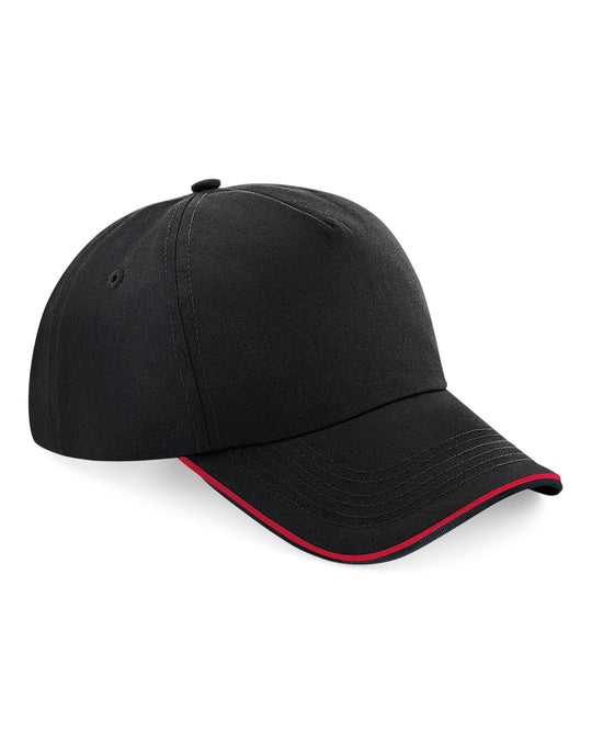 Beechfield Authentic 5 Panel Piped Peak