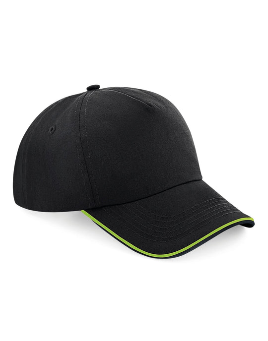 Beechfield Authentic 5 Panel Piped Peak