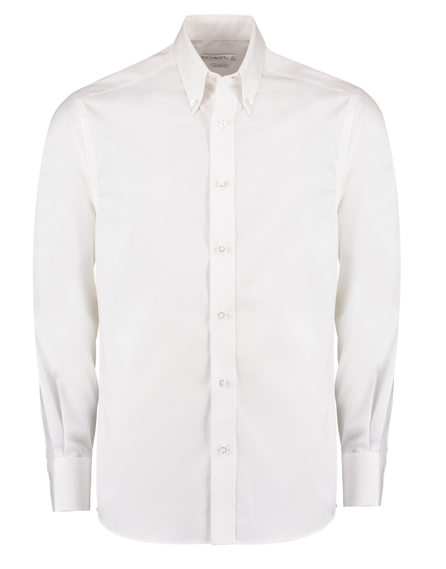 Kustom Kit Mens LS Tailored Oxford Shirt