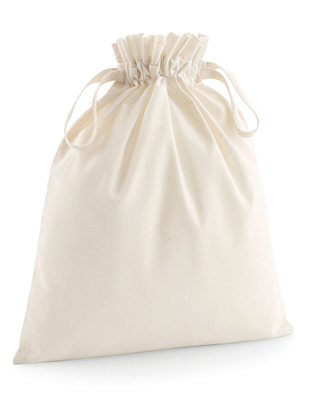 Westford Mill Soft Cotton Drawcord Bag